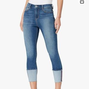 Skinnygirl High-Rise Skinny Crop Jeans 24